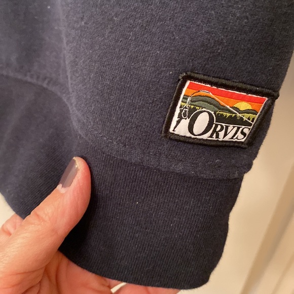 Orvis Angler Quarter Zip Sweatshirt - Medium - Picture 2 of 10
